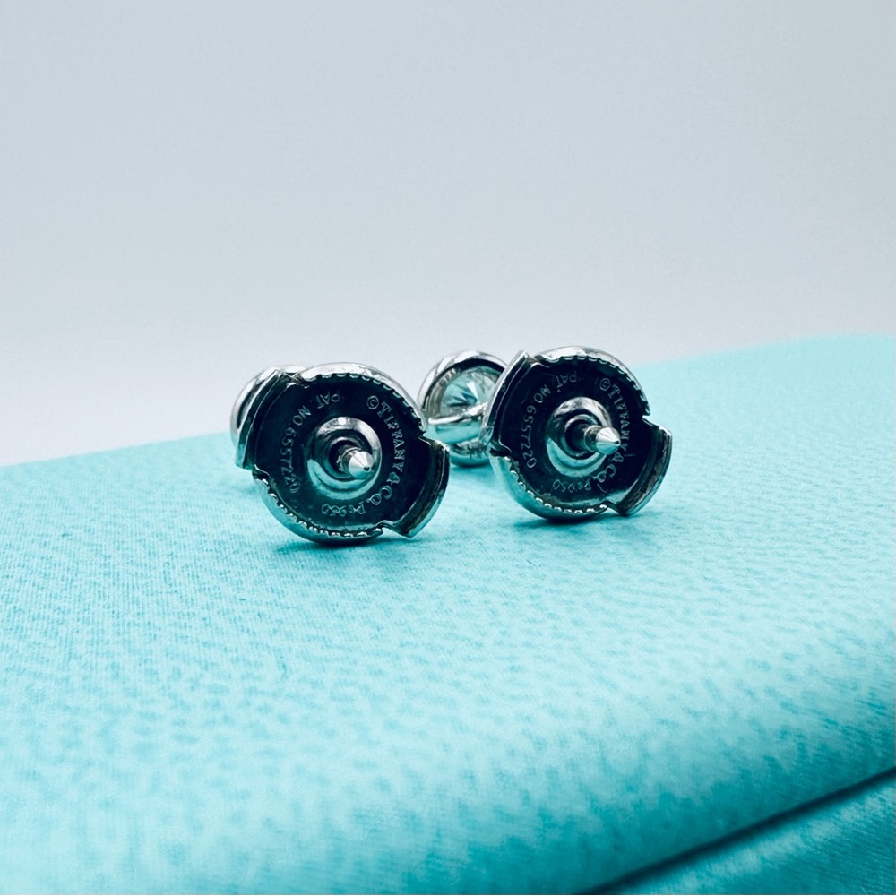 Tiffany & Co. .50 CTW Diamonds by the Yard Earrings in Platinum with Packaging - Picture 8 of 14